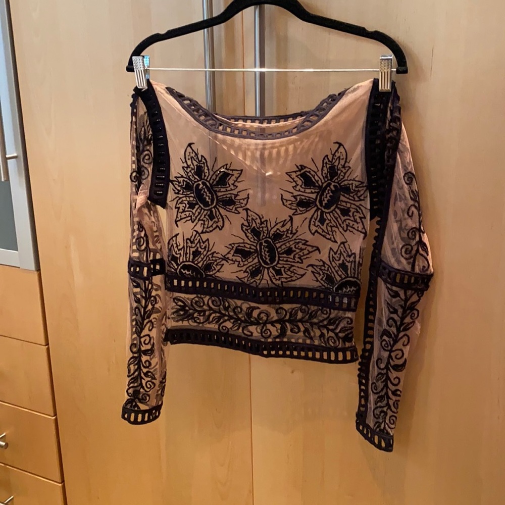 For Love and Lemons mesh Top